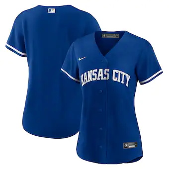 womens nike royal kansas city royals alternate replica team